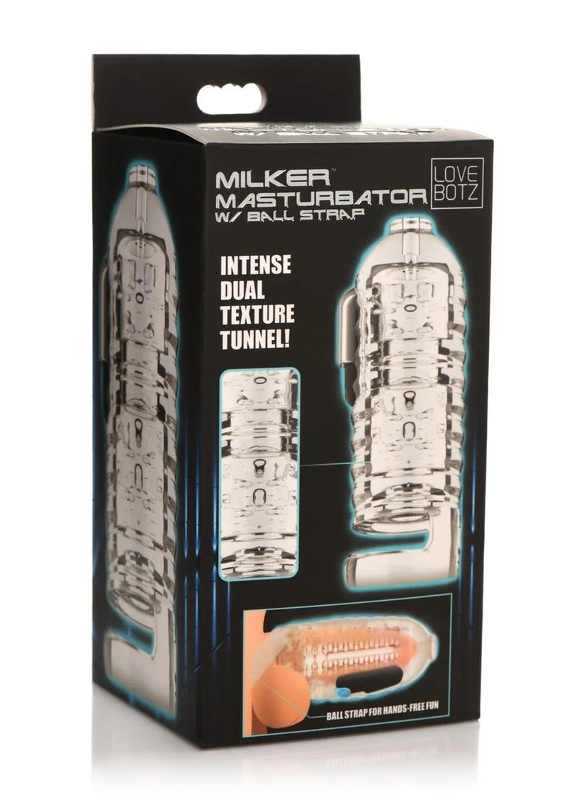 Lovebotz Milker Tpe Masturbator with Ball Strap - Image 2