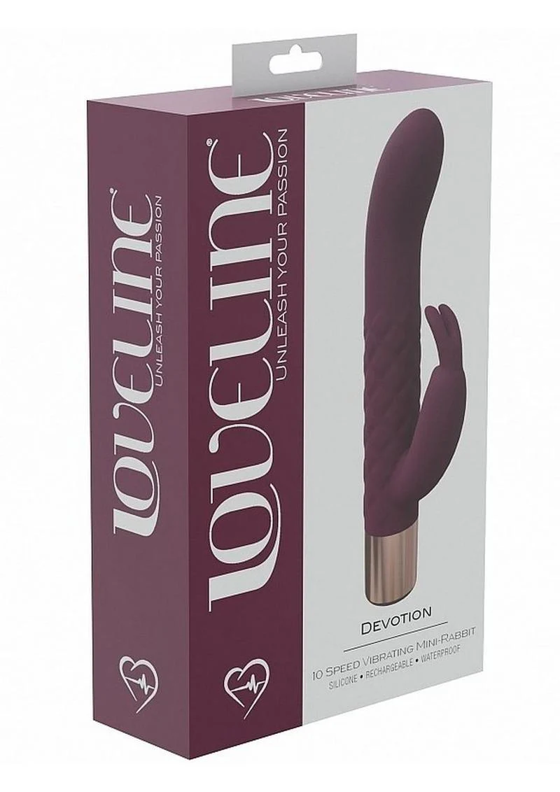 Loveline Devotion Silicone Rechargeable 10 Speed Mini Rabbit - Image 3