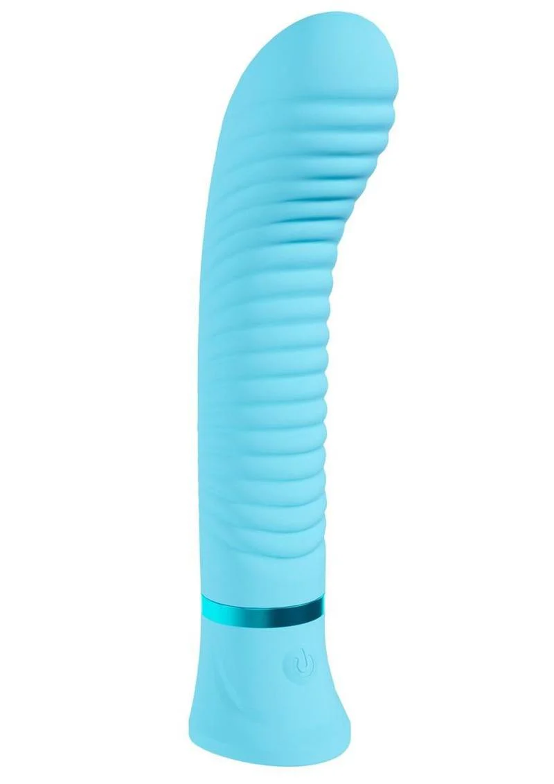 Loveline Divine 10 Function Rechargeable Silicone Ribbed G-Spot Vibrator - Image 4