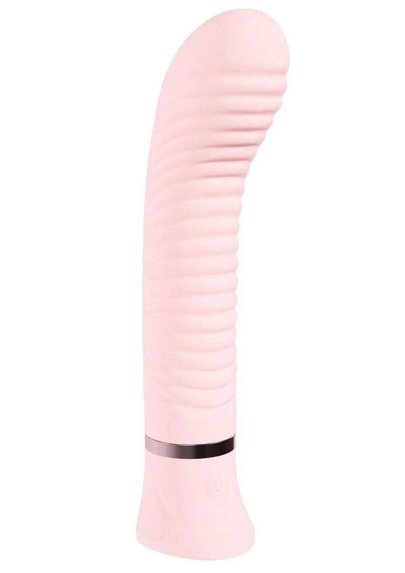Loveline Divine 10 Function Rechargeable Silicone Ribbed G-Spot Vibrator - Image 6