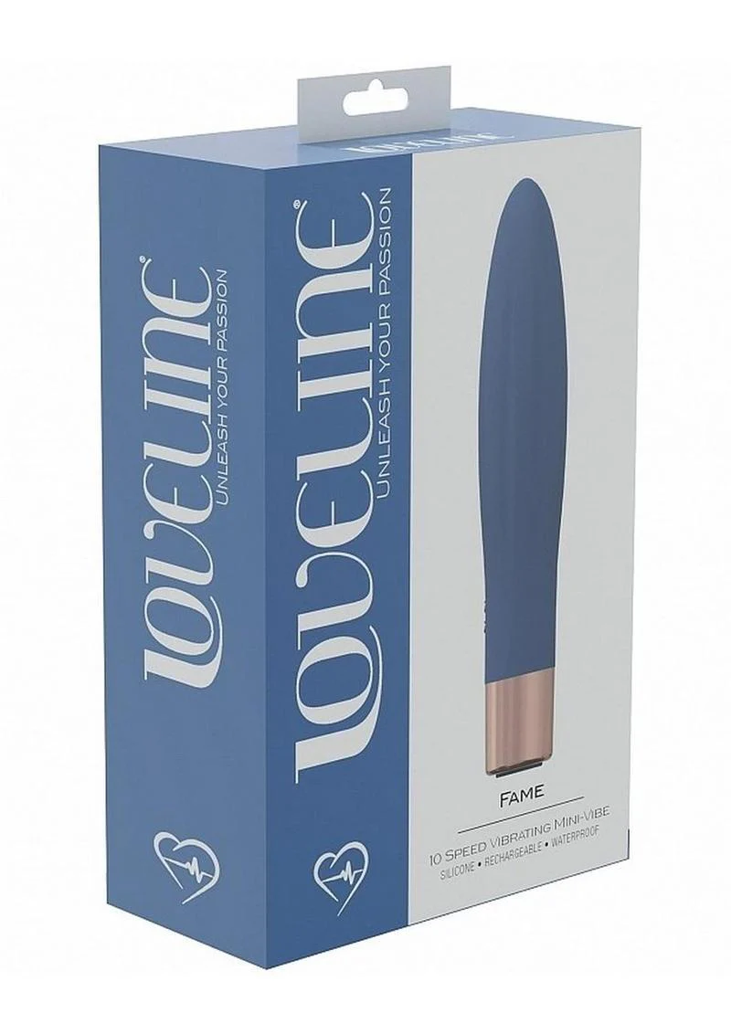 Loveline Fame Silicone Rechargeable 10 Speed Mini Vibrator - Image 4