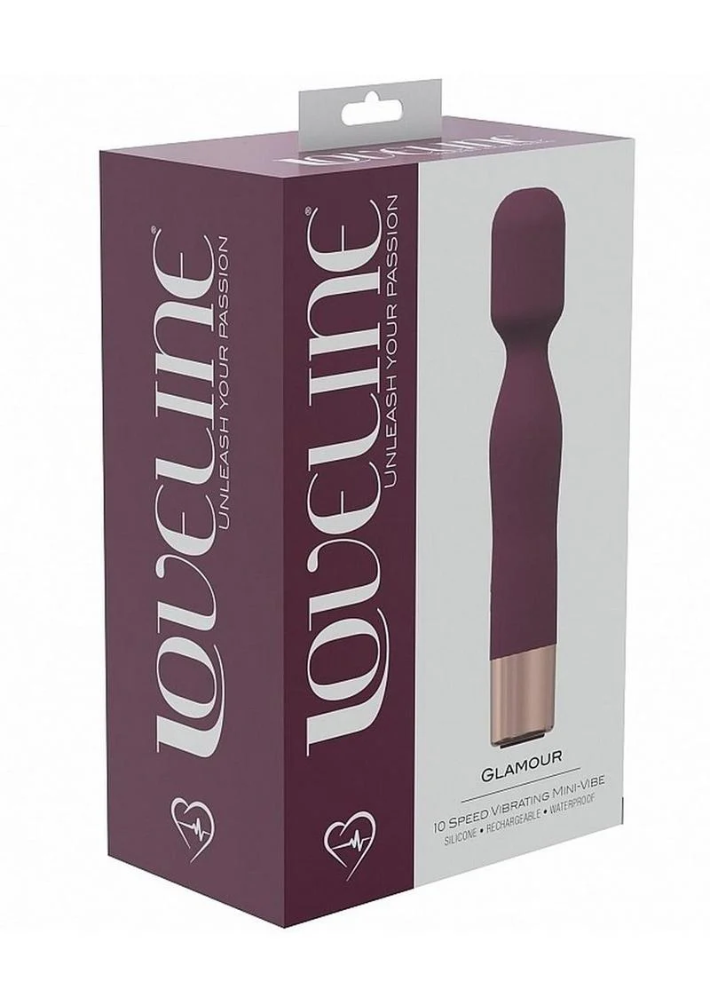 Loveline Glamour Silicone Rechargeable 10 Speed Mini Wand - Image 3