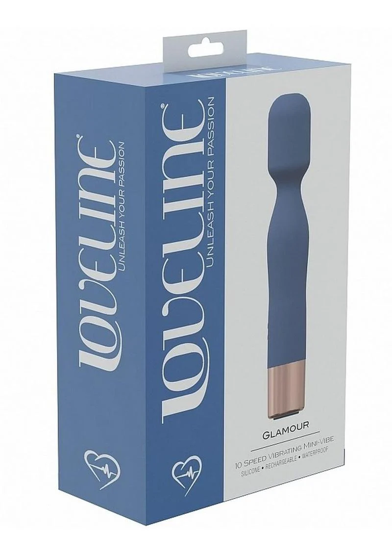 Loveline Glamour Silicone Rechargeable 10 Speed Mini Wand - Image 4