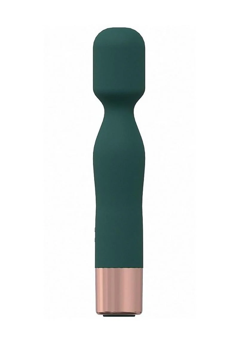 Loveline Glamour Silicone Rechargeable 10 Speed Mini Wand - Forest