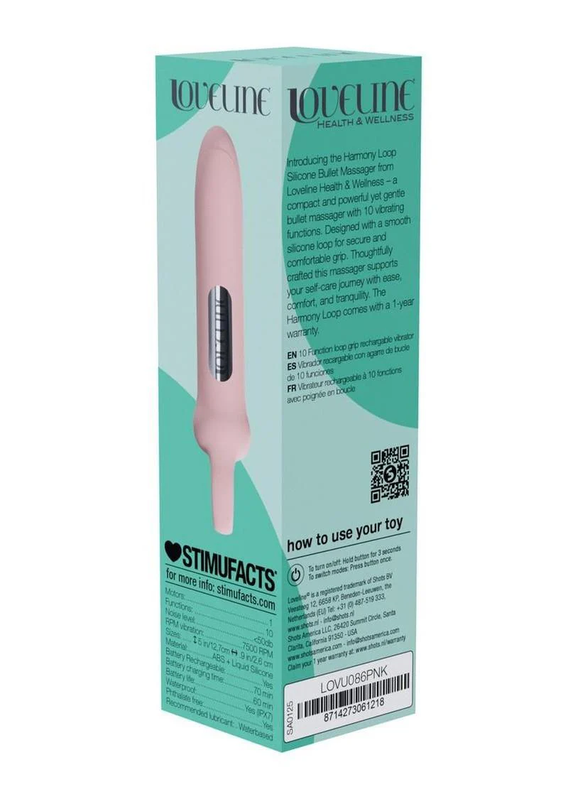 Loveline Harmony Loop Grip 10 Function Rechargeable Silicone Vibrator - Image 8