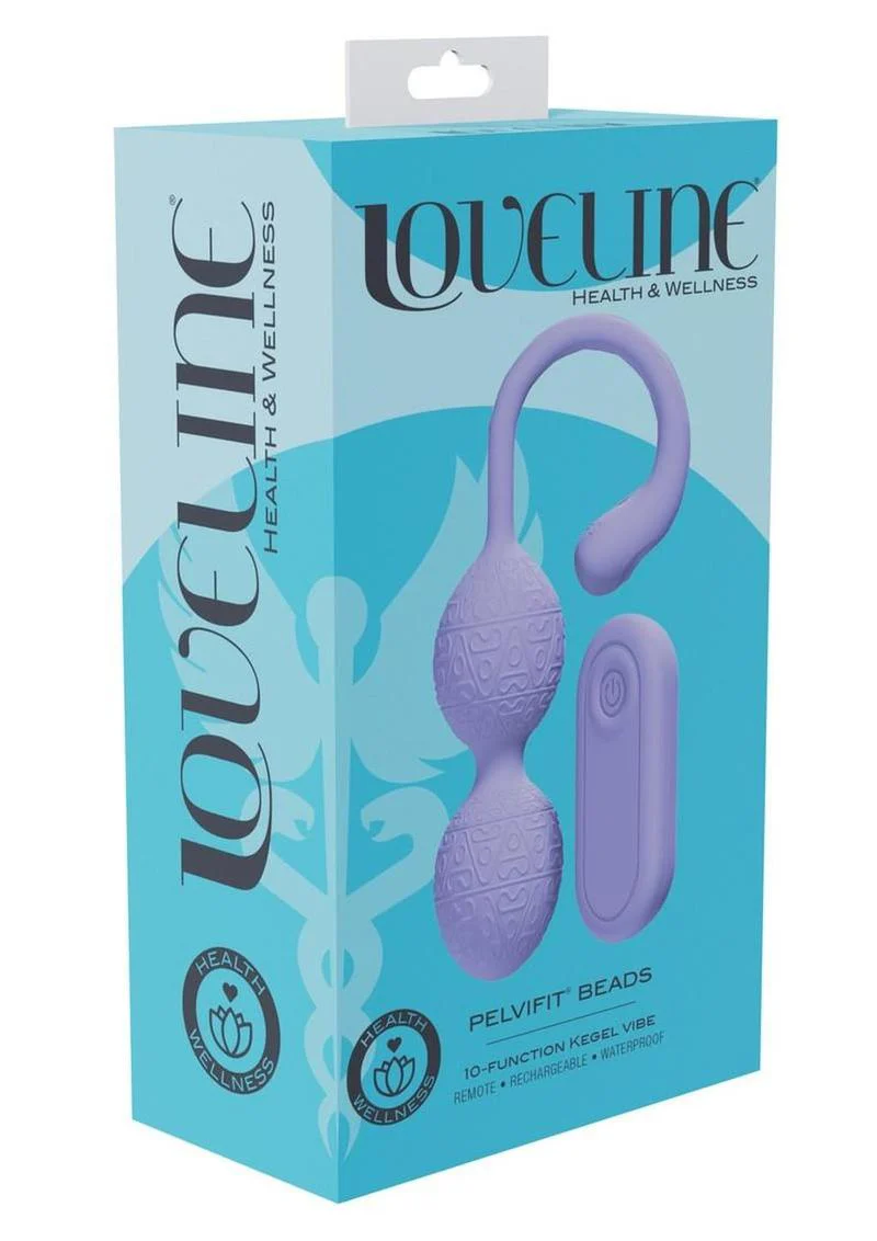 Loveline Pelvifit Beads 10 Function Vibrating Rechargeable Silicone Kegel Vibe with Remote Control - Image 3