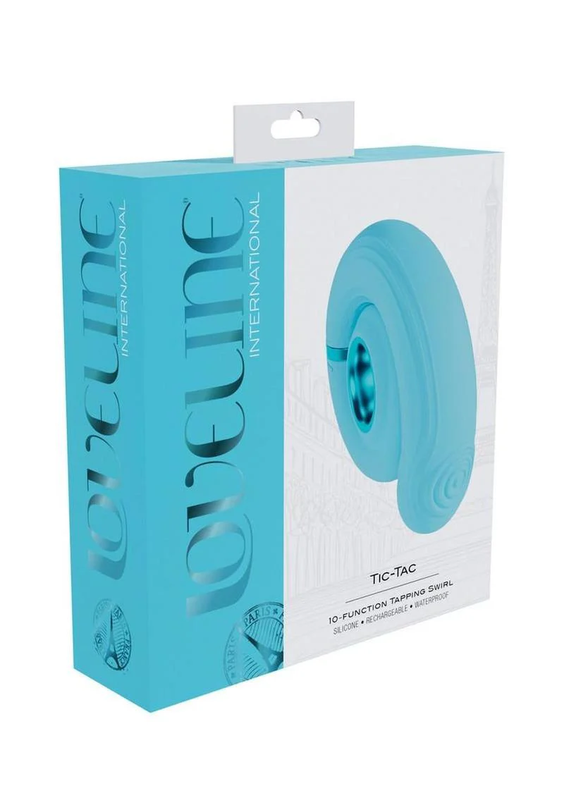Loveline Tic-Tac Tapping Swirl Rechargeable Silicone Vibrator - Image 2