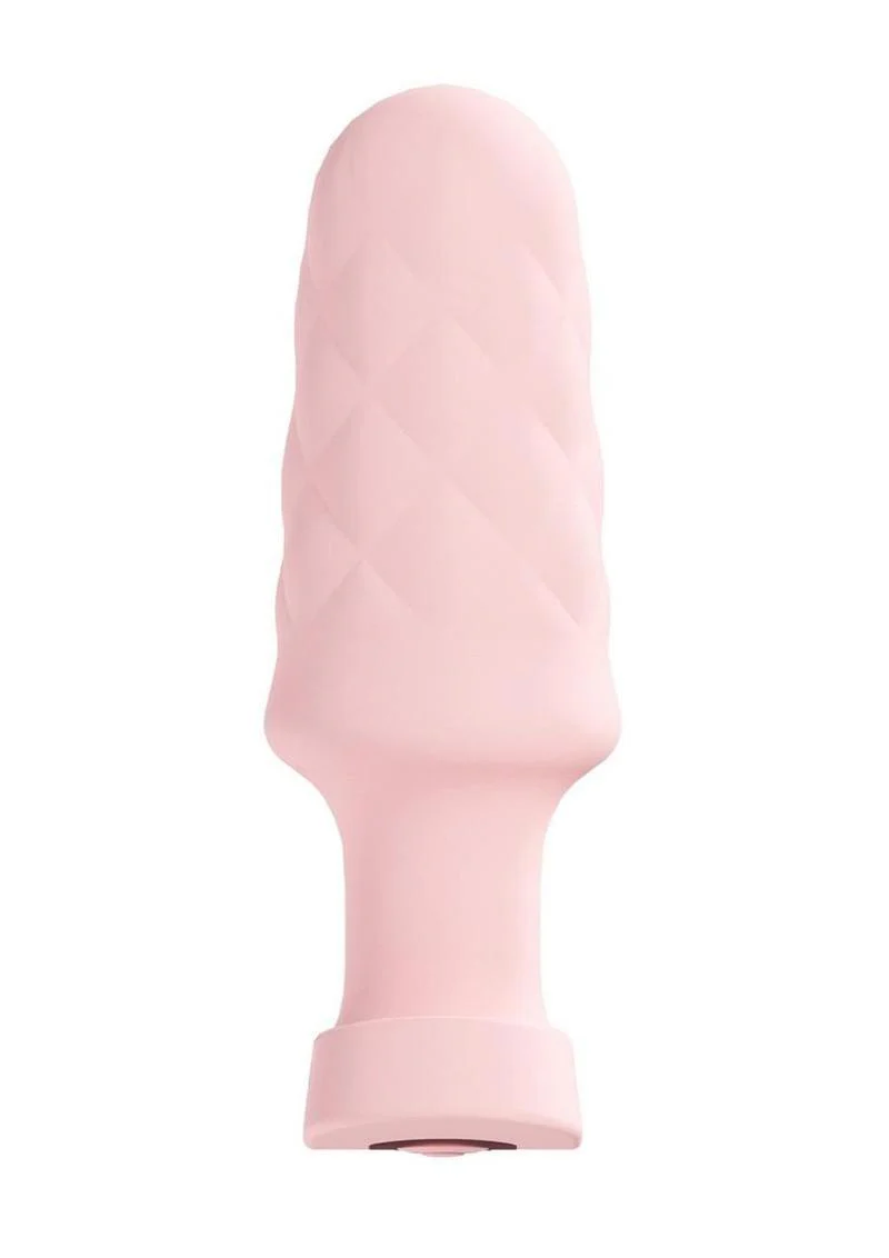 Loveline Velvet Silicone Rechargeable Vibrating Anal Plug with Remote - Image 3
