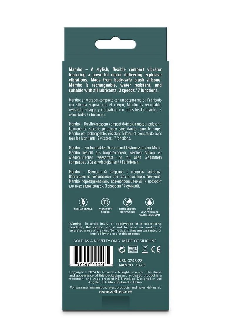 Lust-N-Dreams Mambo Rechargeable Silicone Mini Vibrator - Image 4