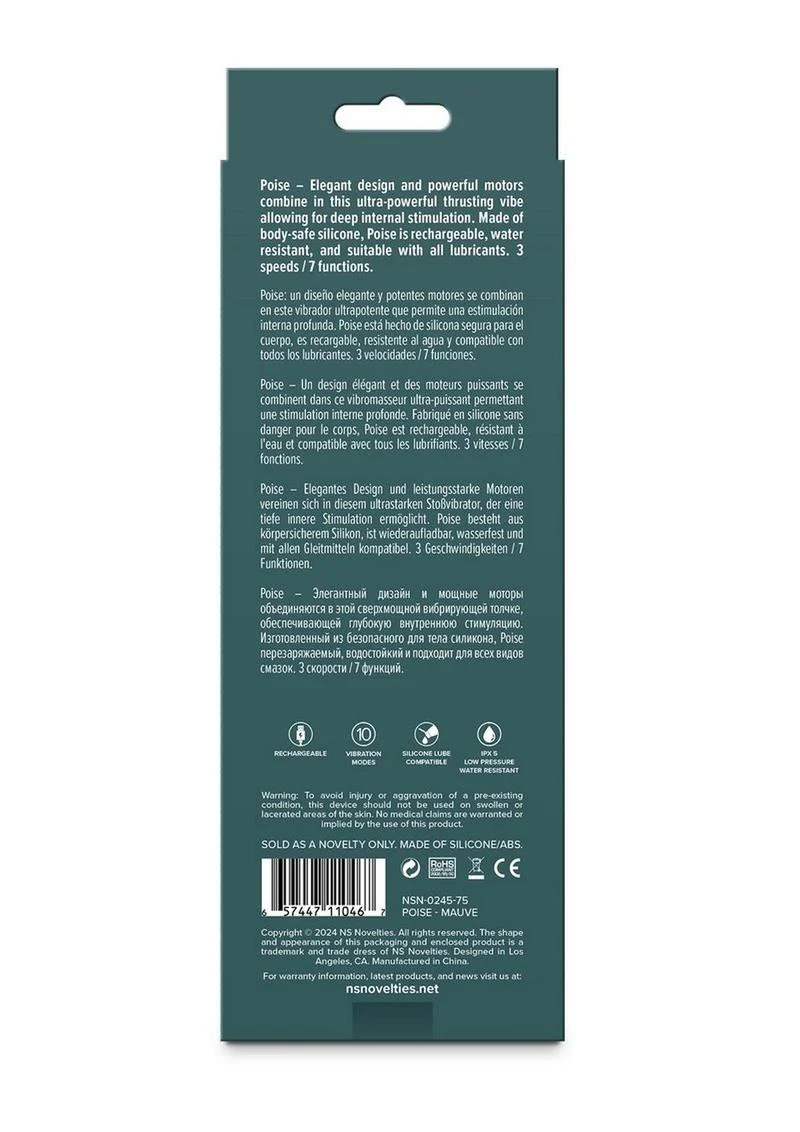 Lust-N-Dreams Poise Rechargeable Silicone Vibrator - Image 4