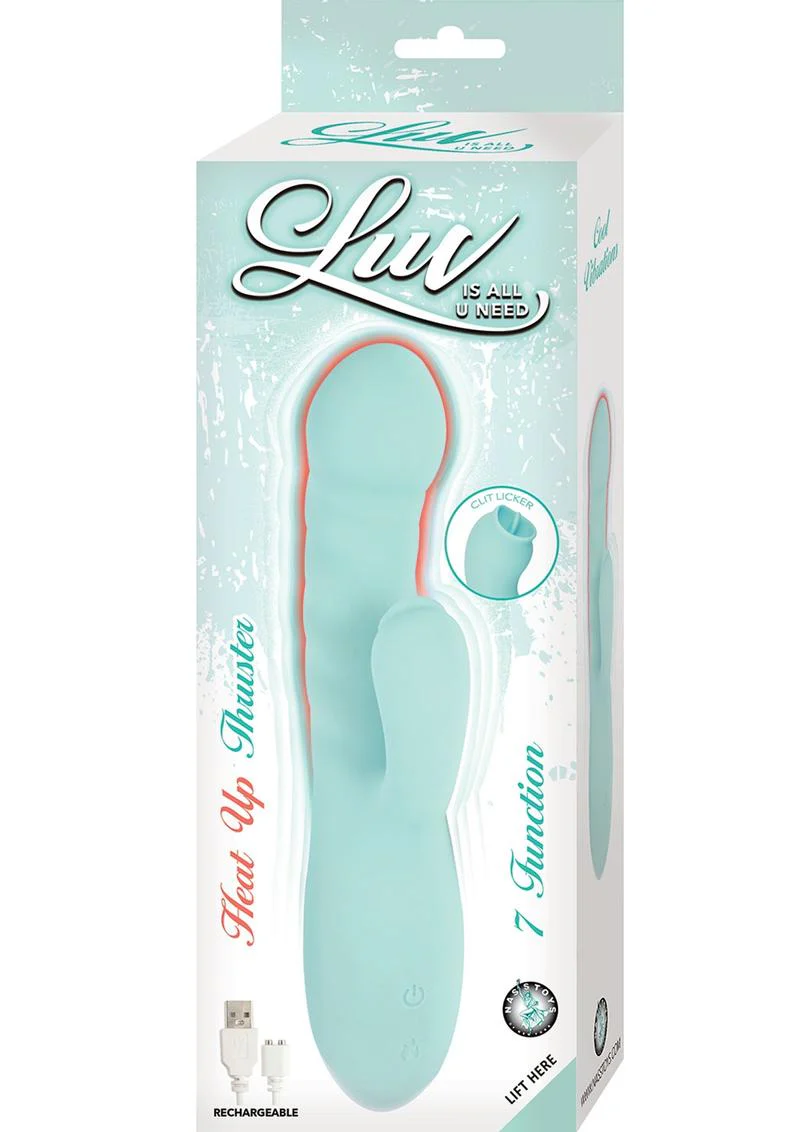 Luv Heat Up Thruster Rechargeable Silicone Vibrator - Image 3