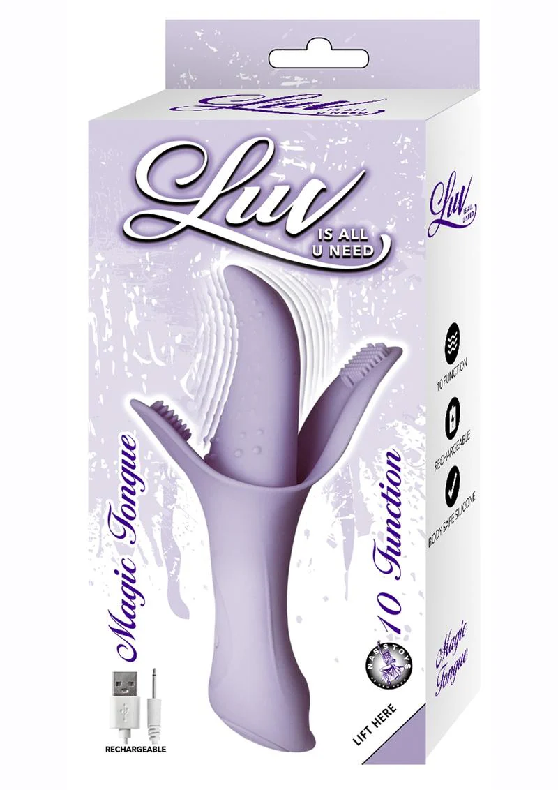 Luv Magic Tongue Silicone Rechargeable Clitoral Stimulator - Image 2
