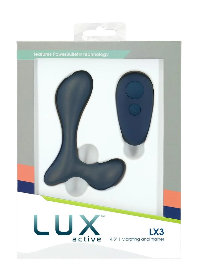 Lux Active Lx3 Silicone Rechargeable Anal Trainer with Bullet and Remote Control - Image 2