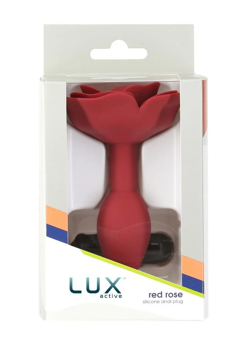 Lux Active Red Rose Silicone Anal Plug - Image 2