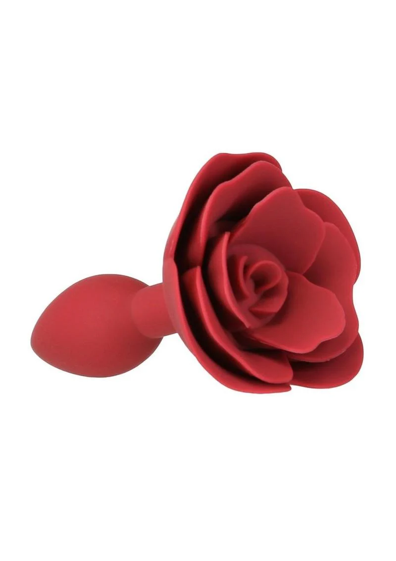 Lux Active Red Rose Silicone Anal Plug - Image 3
