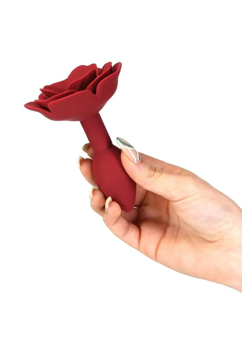 Lux Active Red Rose Silicone Anal Plug - Image 4