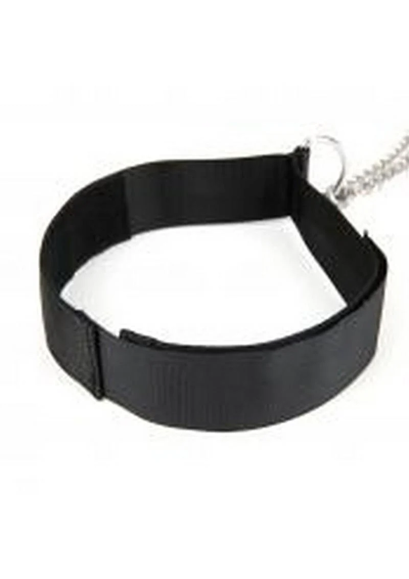 Lux Fetish Collar and Nipple Clamps with Adjustable Clamps - Image 3