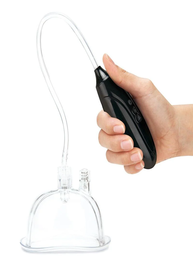Lux Fetish Rechargeable Pussy Pump with Clit Clamp - Image 4