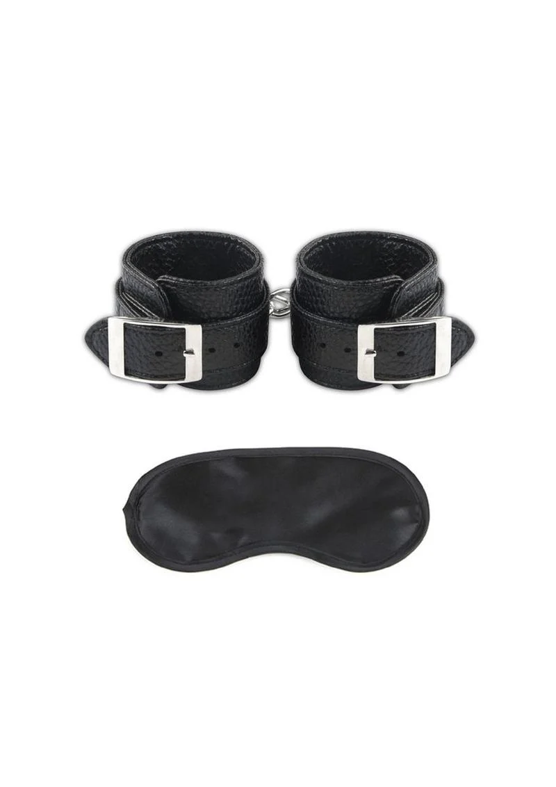 Lux Fetish Unisex Leatherette Cuffs Adjustable - Image 3