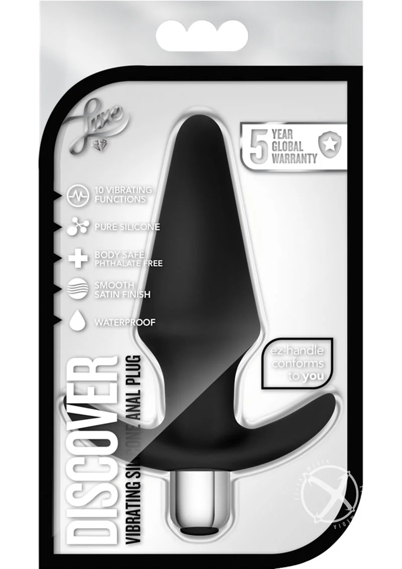 Luxe Discover Silicone Vibrator Butt Plug - Image 5