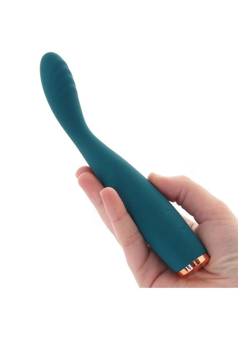 Luxe Lillie Silicone Rechargeable Vibrating Slim Wand Massager - Image 4