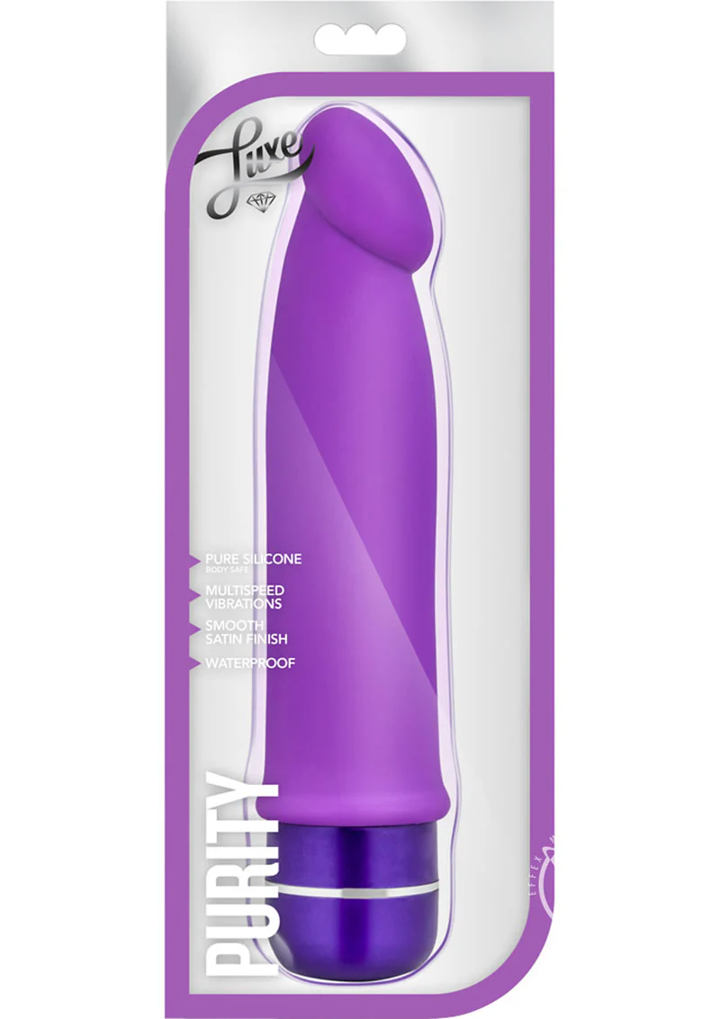 Luxe Purity Silicone Vibrating Dildo - Image 2
