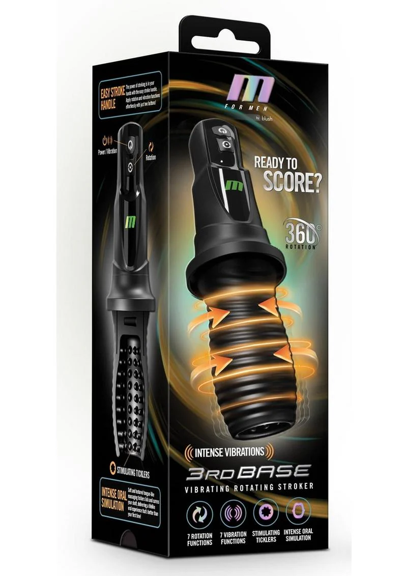 M For Men 3rd Base Rechargeable Masturbator - Image 2