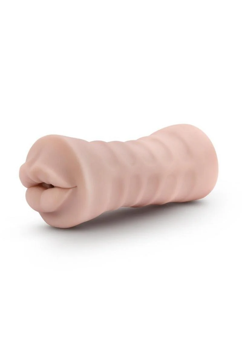 M For Men Angie Vibrating Masturbator with Bullet - Mouth - Image 3