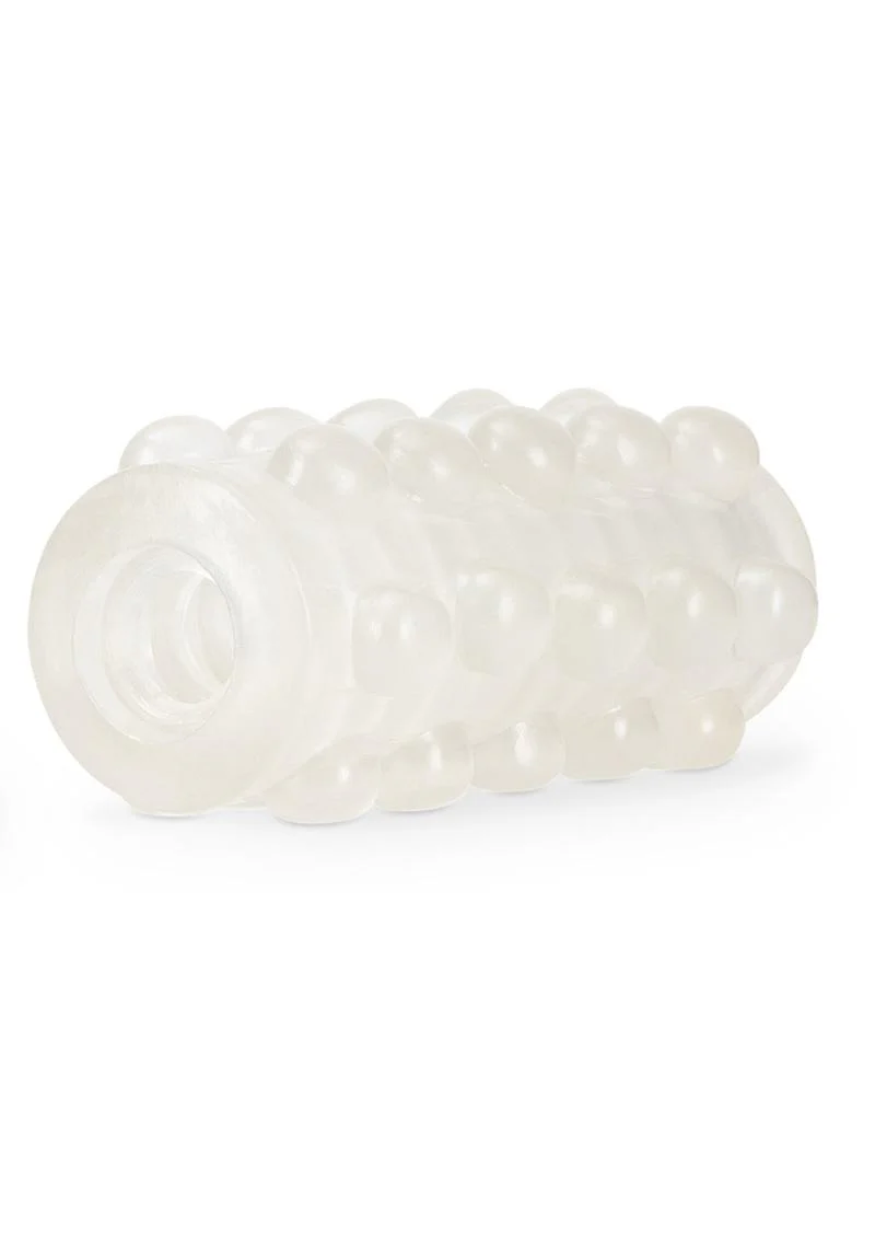 M For Men Soft and Wet Glow In The Dark Reversible Orb Masturbator - Frosted