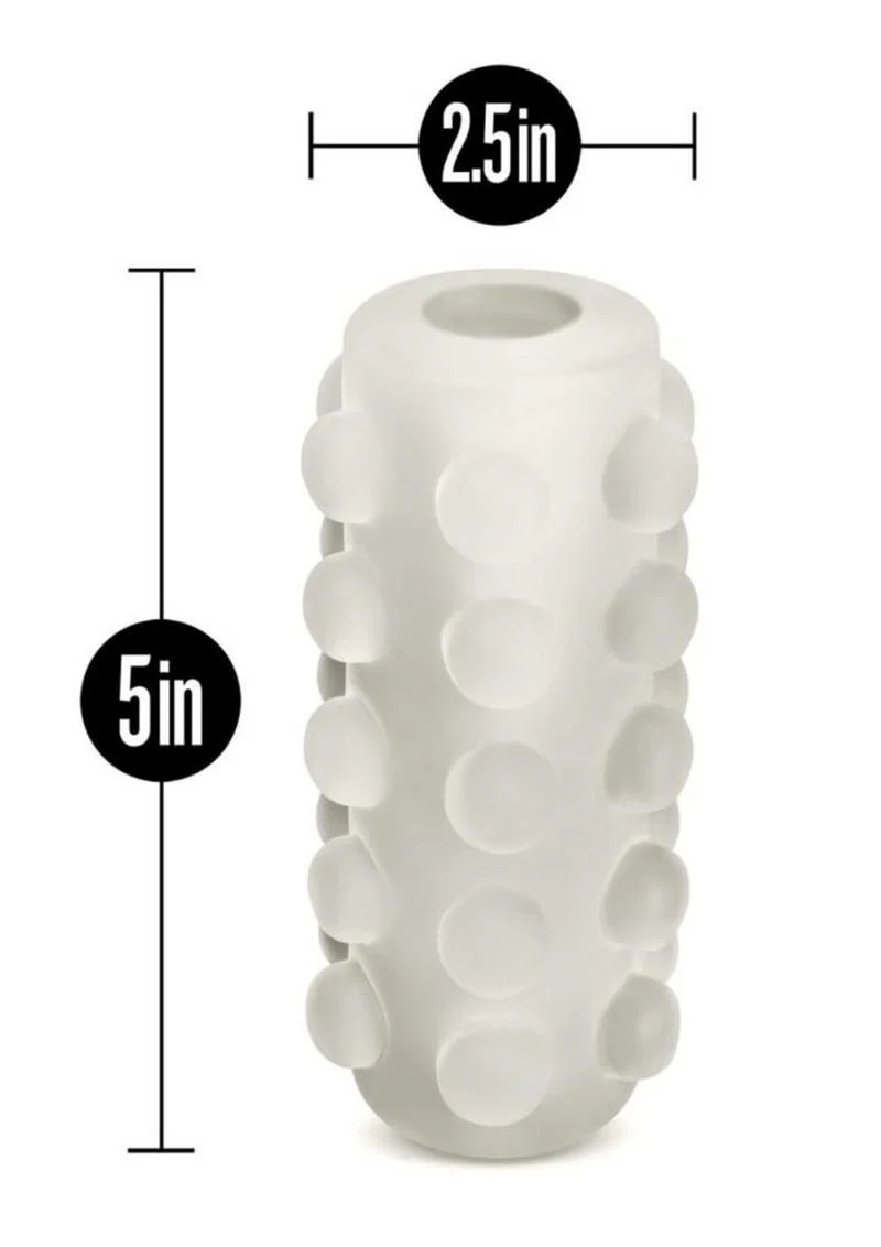 M For Men Soft and Wet Glow In The Dark Reversible Orb Masturbator - Frosted - Image 4