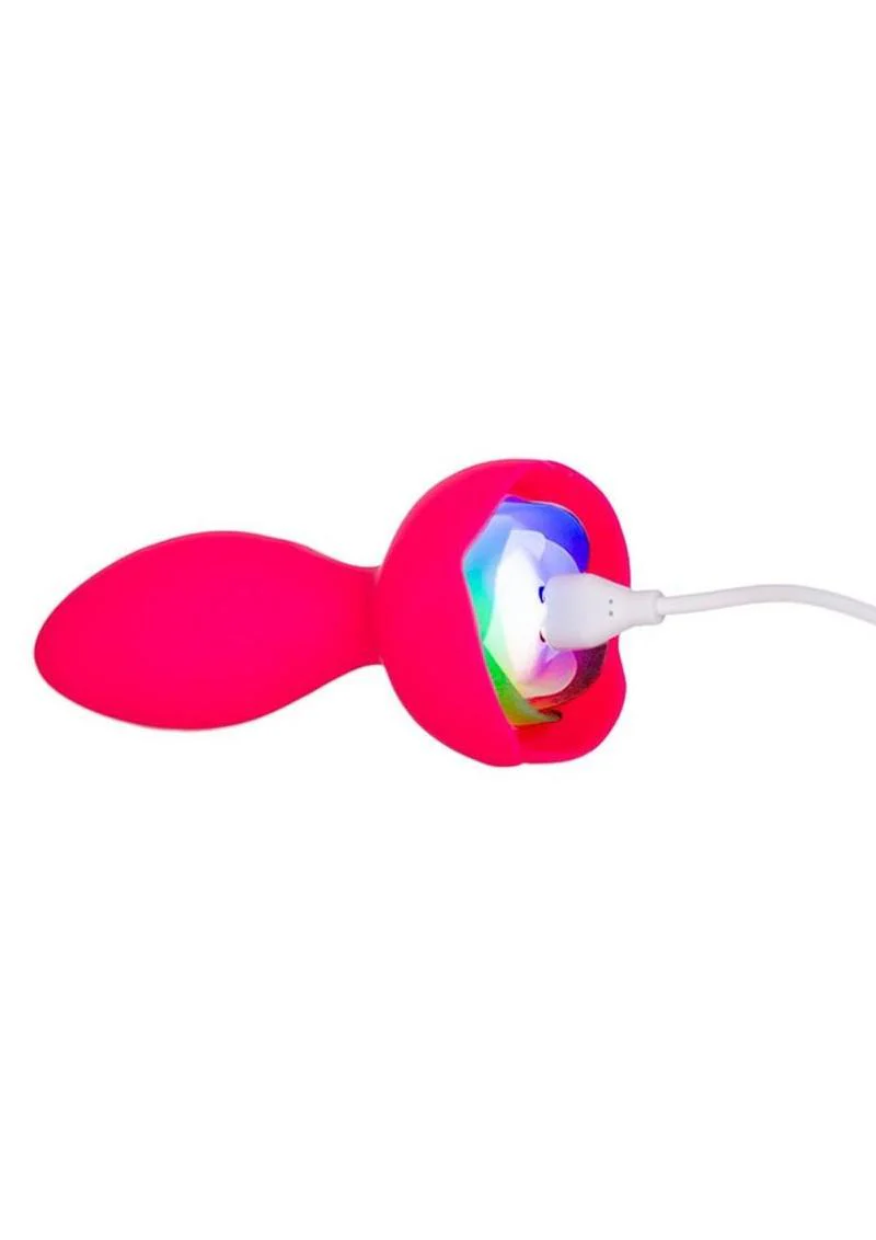 M'lady Light Up Rotating Silicone Rechargeable Anal Plug - Image 3