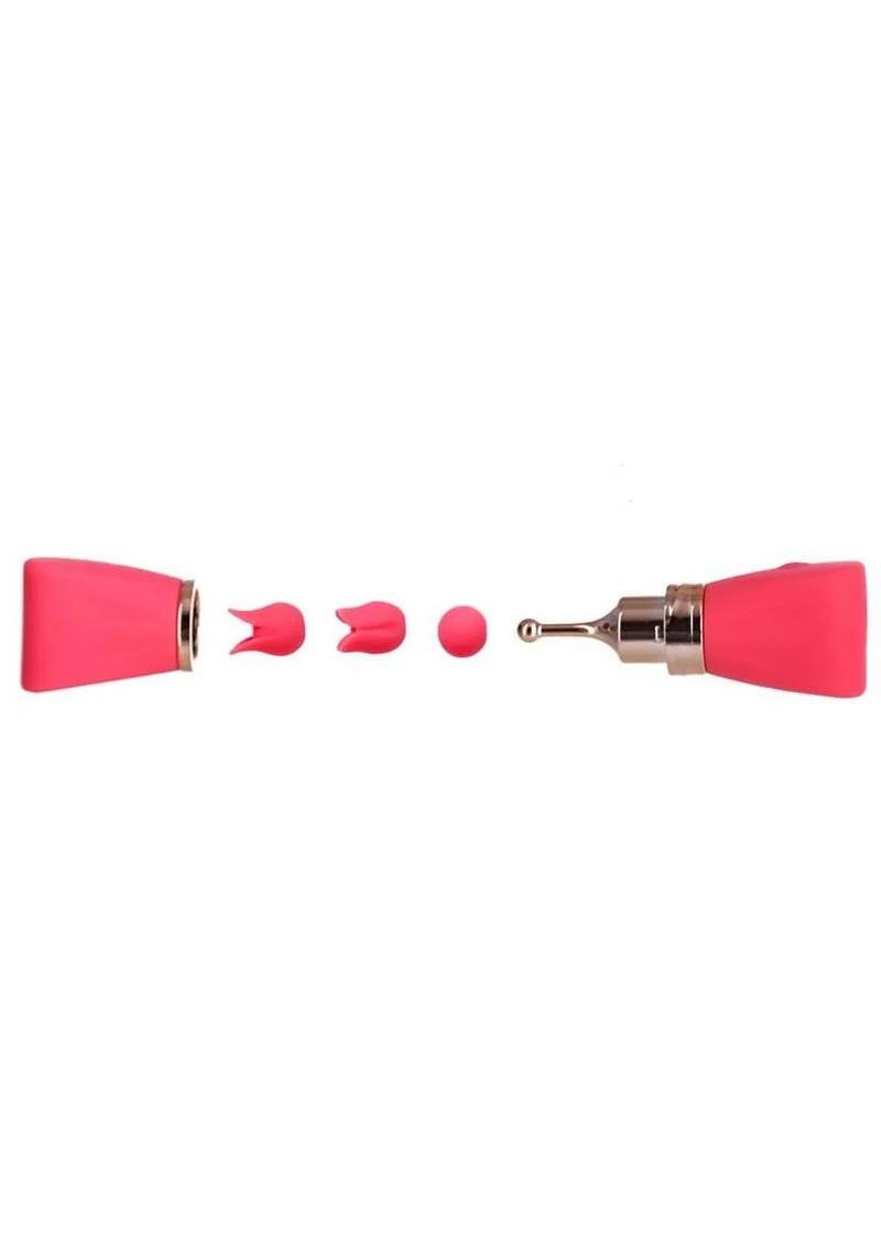 M'lady Pinpoint Silicone Rechargeable Bow Tie Wand - Image 3