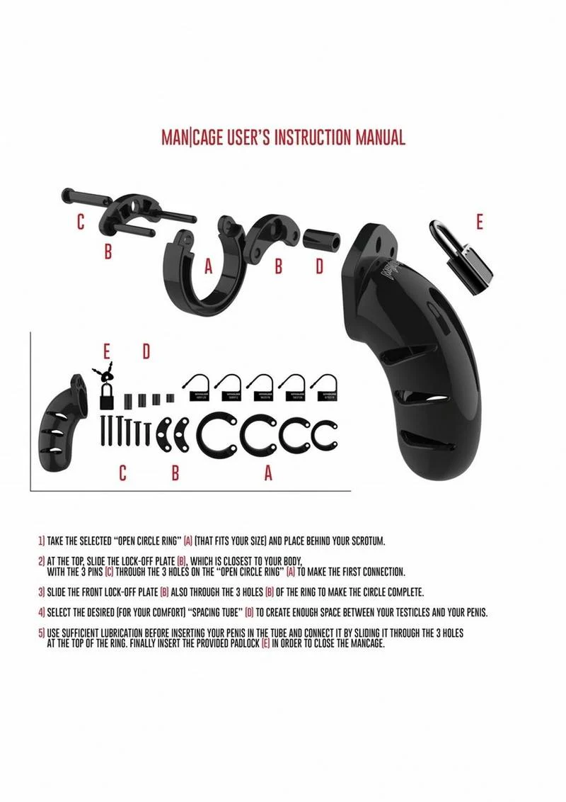 Man Cage Model 01 Male Chastity with Lock - Image 5