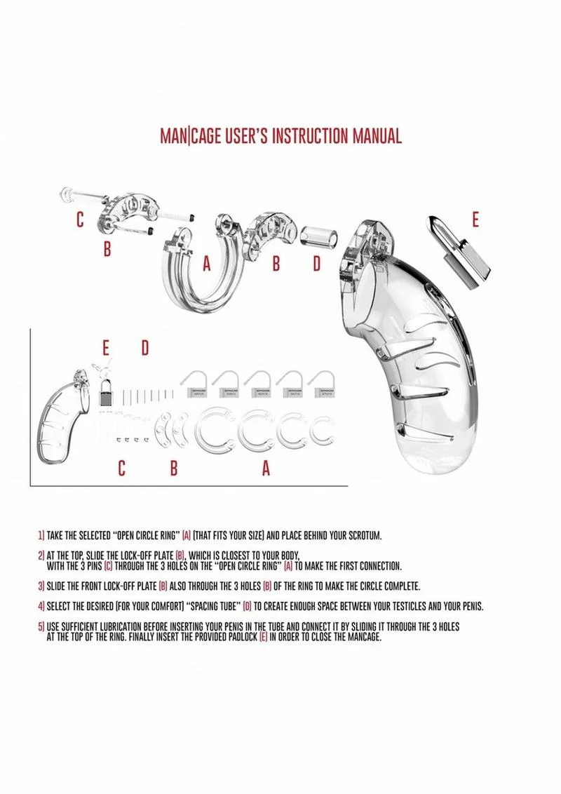 Man Cage Model 05 Male Chastity with Lock - Image 4