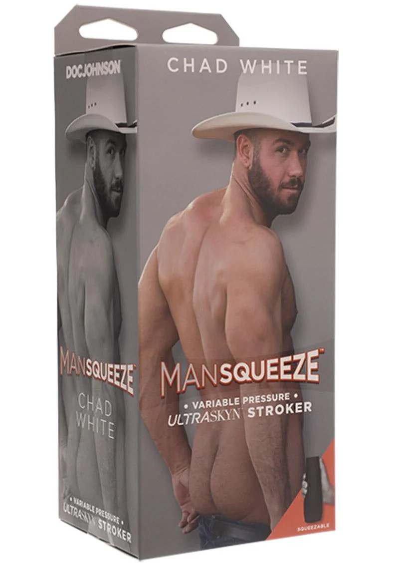 Man Squeeze Chad White Ultraskyn Masturbator - Butt - Image 2