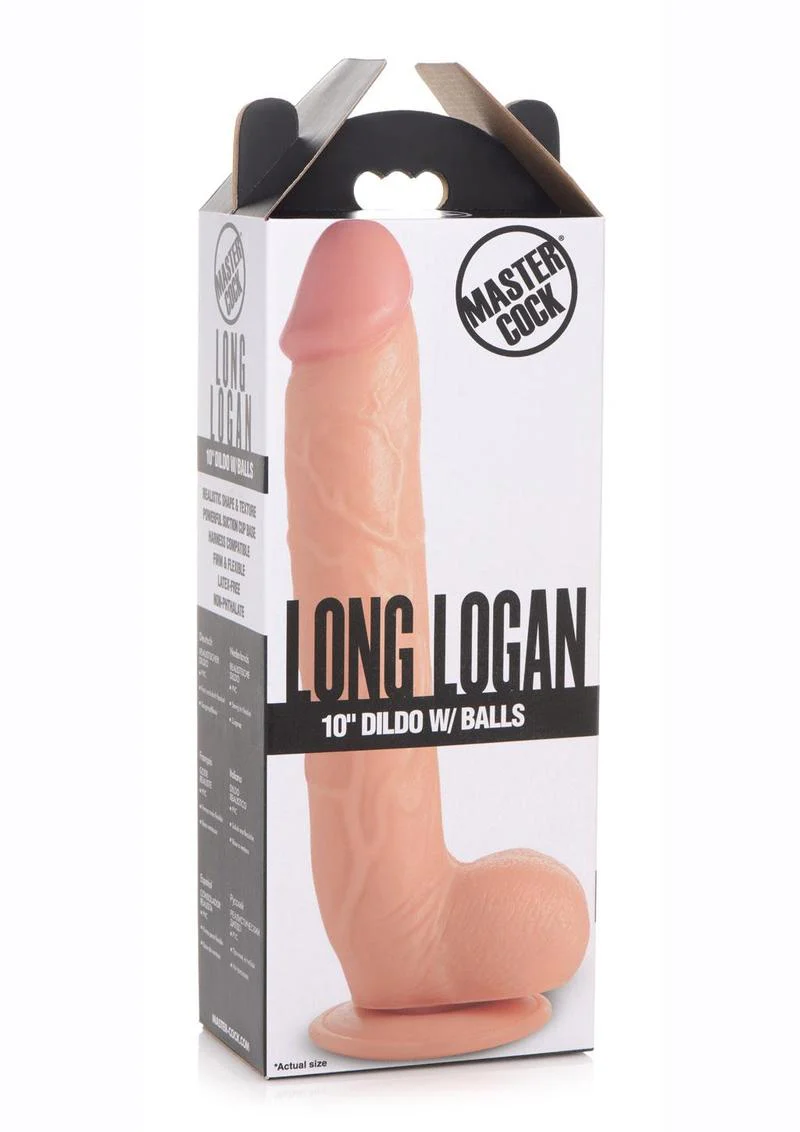 Master Cock Long Logan Dildo with Balls - Image 6