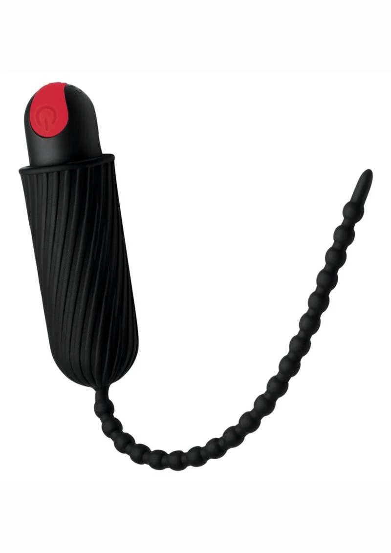 Master Series 28x Dark Chain Rechargeable Silicone Remote Control Urethral Sounding Chain - Image 3
