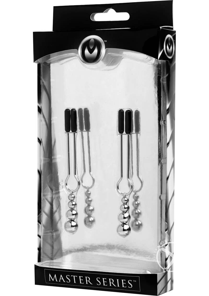 Master Series Adorn Triple Bead Nipple Clamp - Image 2