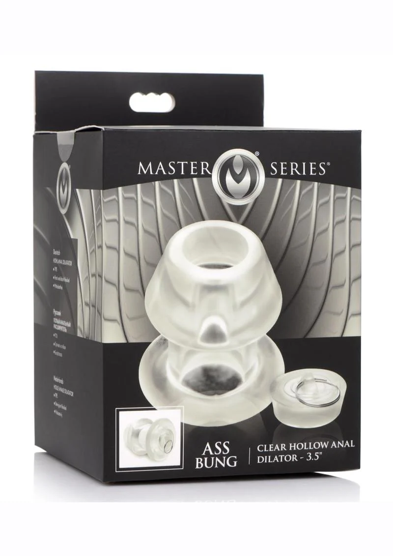Master Series Ass Bung Clear Hollow Anal Dilator - Image 3
