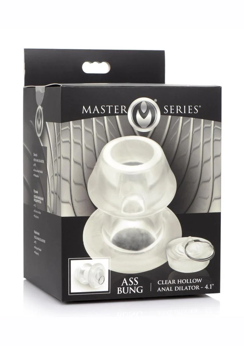 Master Series Ass Bung Clear Hollow Anal Dilator - Image 6