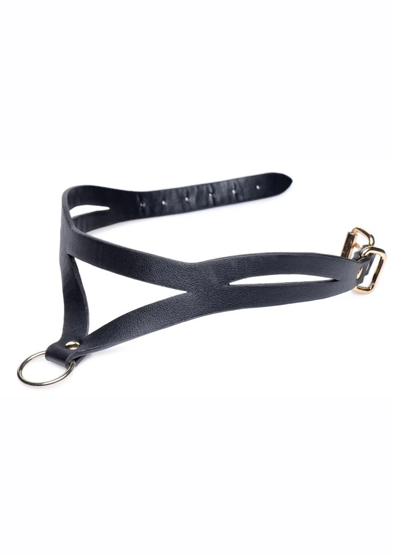Master Series Bondage Baddie Collar with O-Ring - Image 3