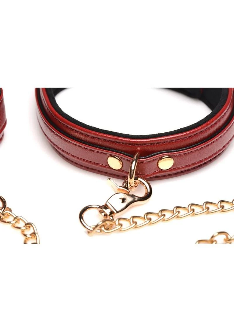 Master Series Bondage Set Cuffs, Collar, and Leash - Image 4