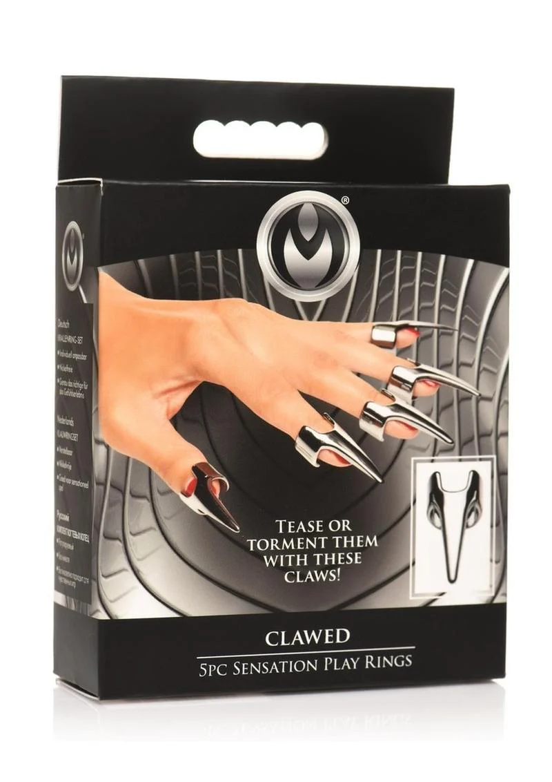Master Series Clawed Sensation Stainless Steel Play Rings - Image 2