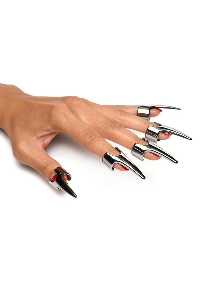 Master Series Clawed Sensation Stainless Steel Play Rings - Image 4