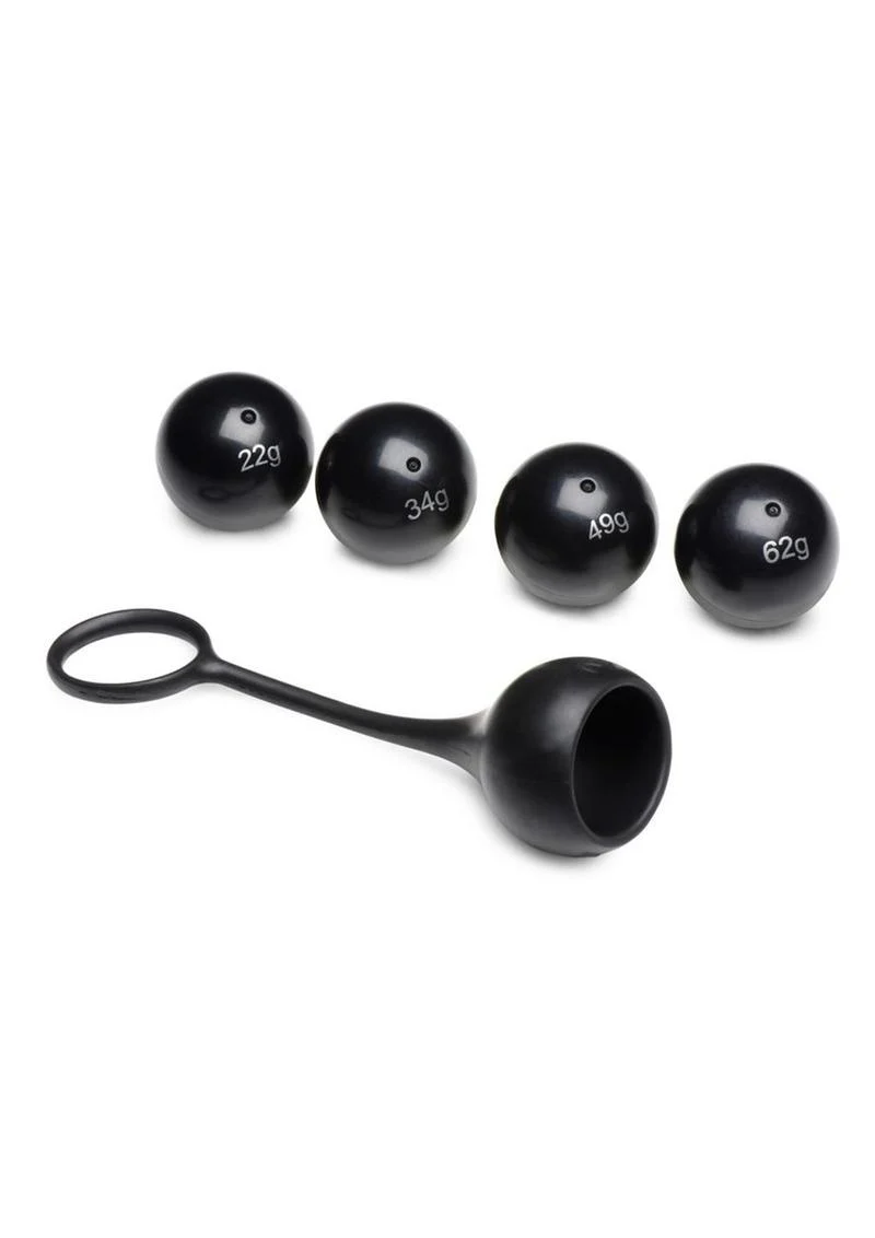 Master Series Cock Dangler Silicone Penis Strap with Weights - Image 3