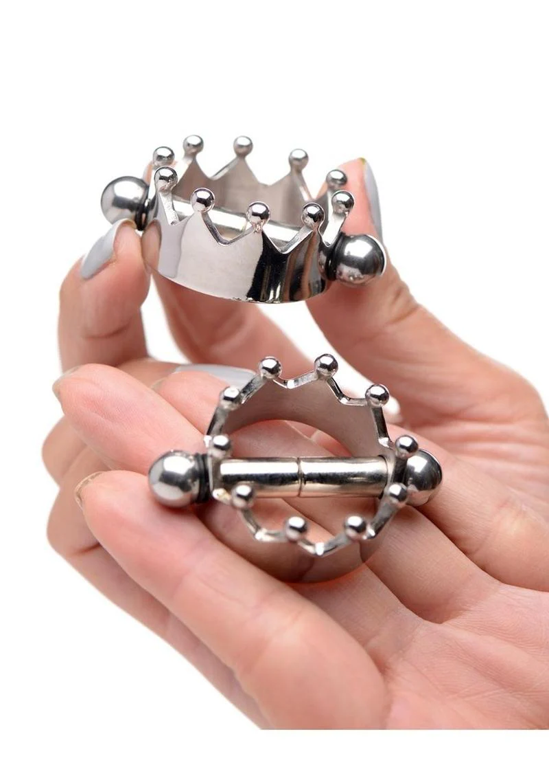 Master Series Crowned Magnetic Crown Nipple Clamps - Stainless - Image 4