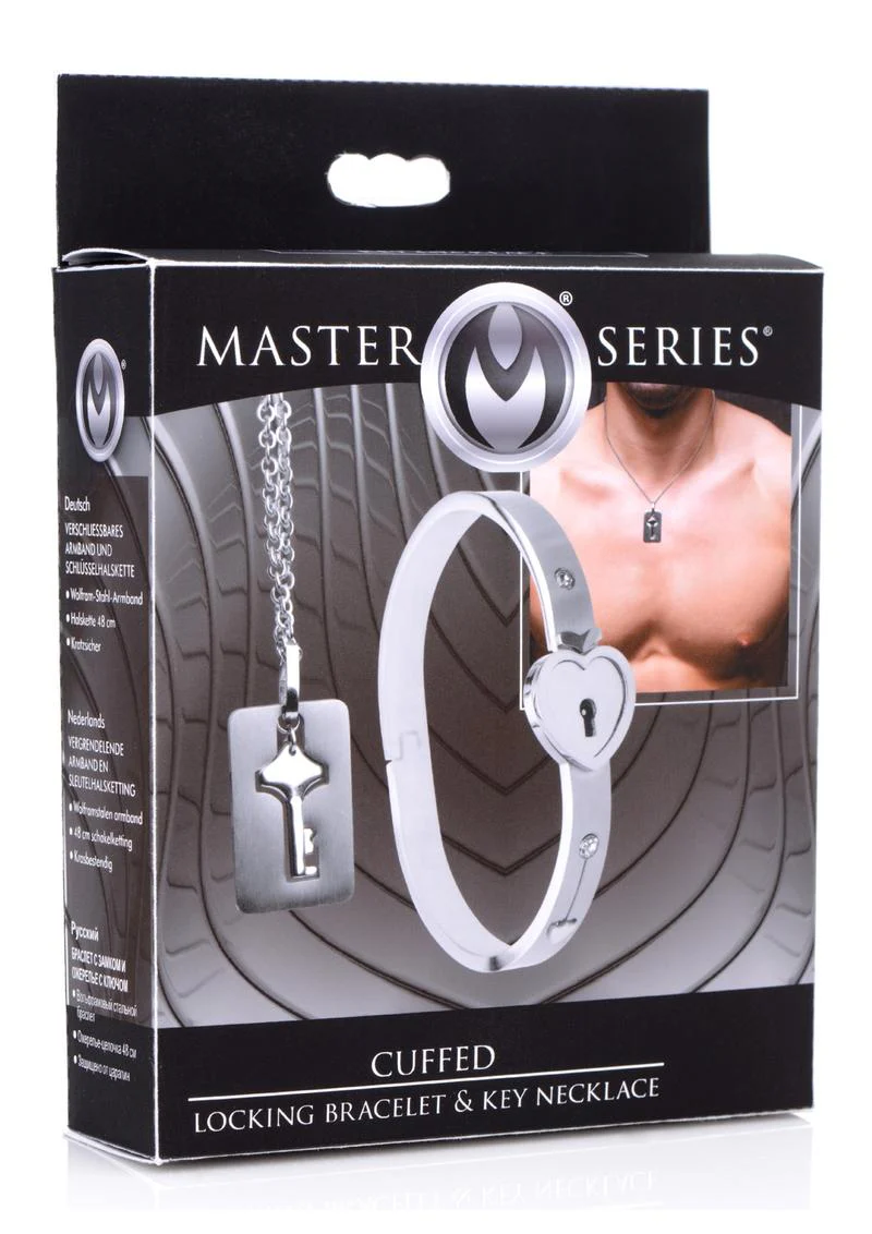 Master Series Cuffed Locking Bracelet and Key Necklace - Image 2