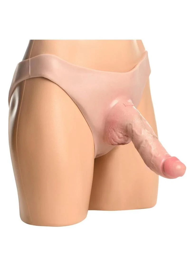 Master Series Curved Hollow Silicone Strap-On - Image 3
