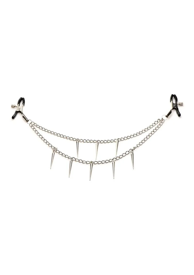 Master Series Daggers Double Chain Nipple Clamps