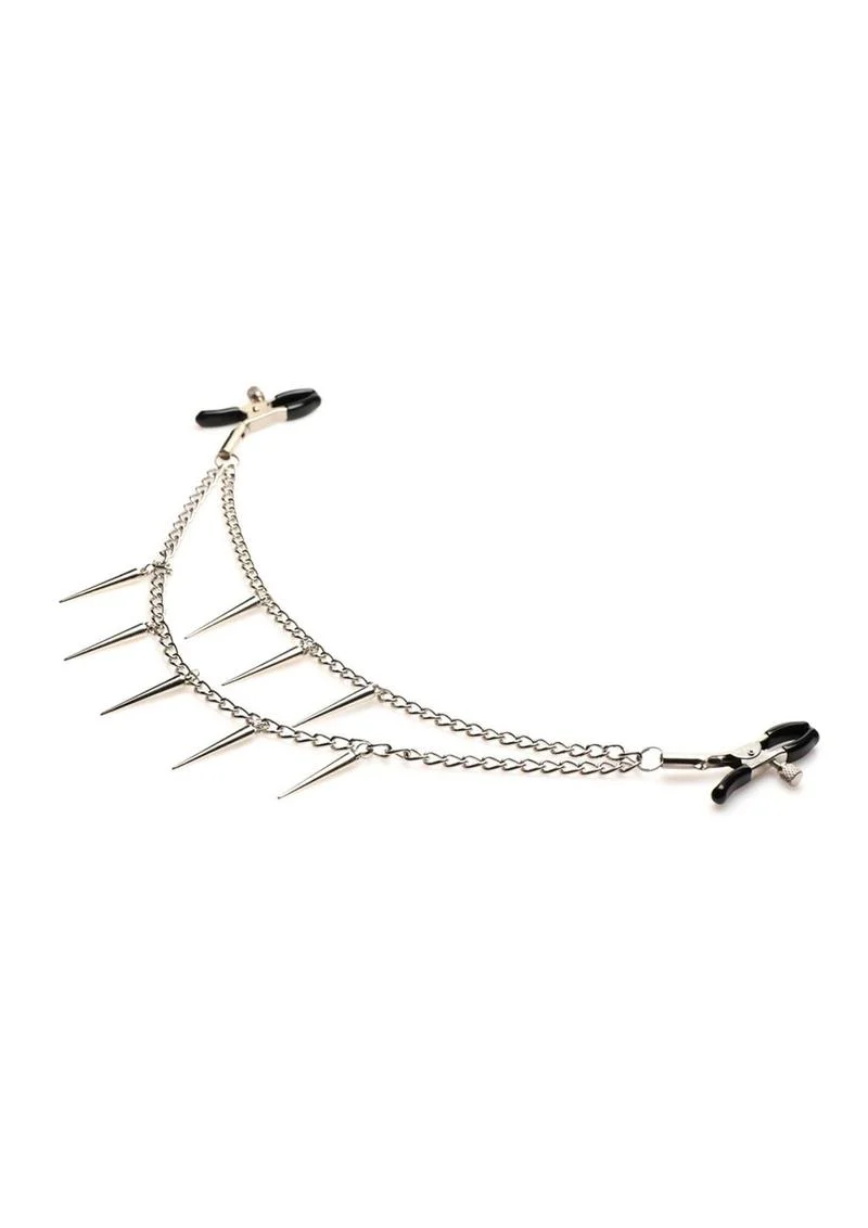 Master Series Daggers Double Chain Nipple Clamps - Image 3